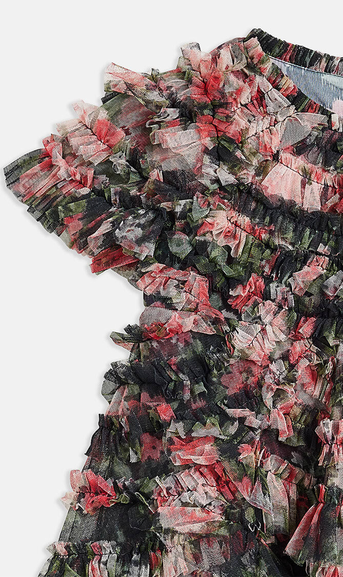 MIDNIGHT DANCE MARILLA RUFFLE KIDS DRESS