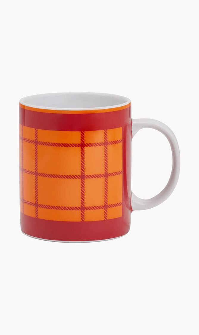 Tartan Mug Red