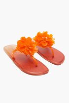 CITRUS FLOWER JELLY FLAT SANDAL