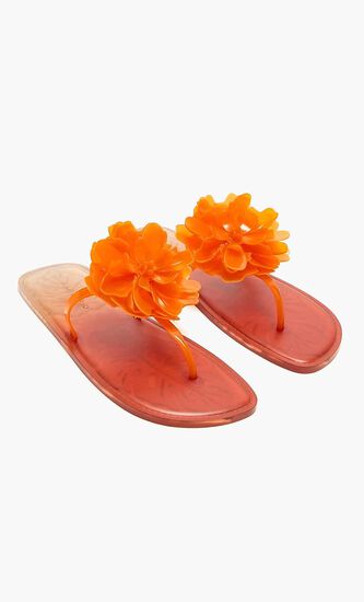 CITRUS FLOWER JELLY FLAT SANDAL