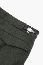 Belted Button Closure Trousers