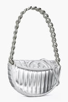 Mini Fleming Soft Metallic Quilt Crescent Bag