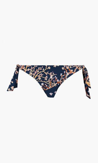 Floral Print Tie Up Bikini Briefs