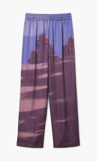 Oversized Landscape Print Pants