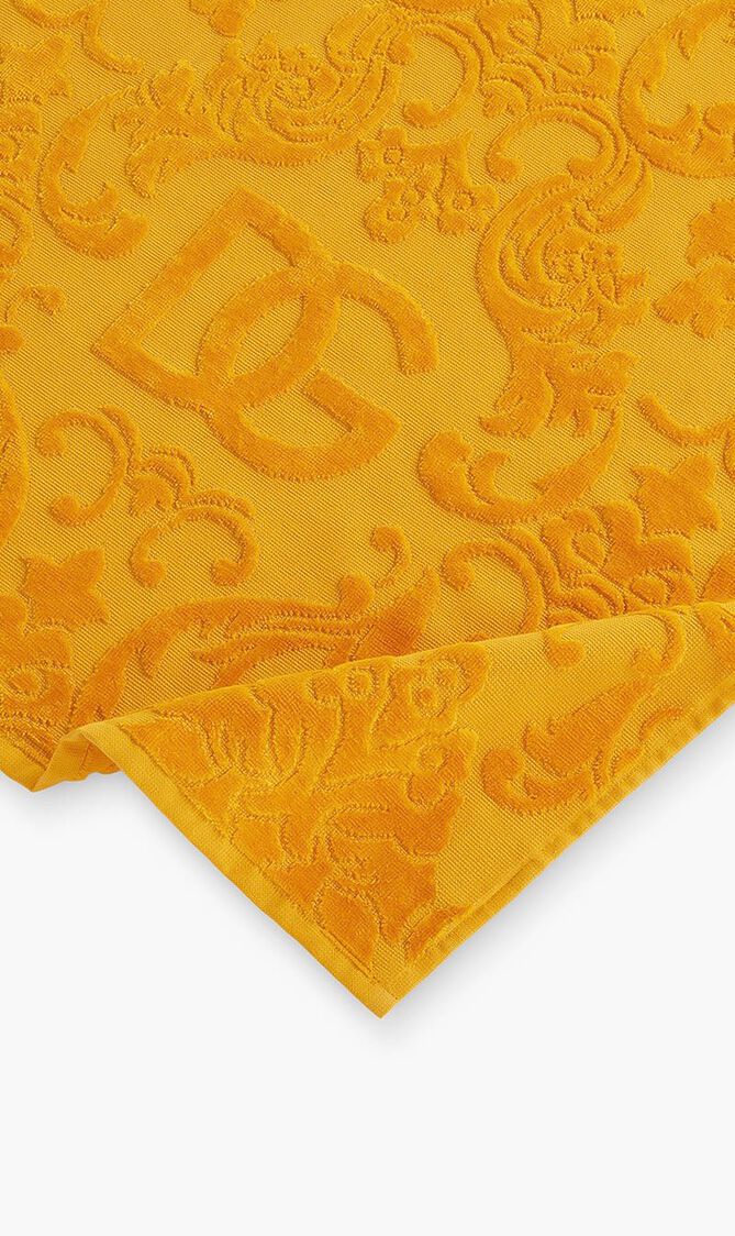 DGA ALL DECORS 5 PIECES BATH TOWELS SET YELLOW