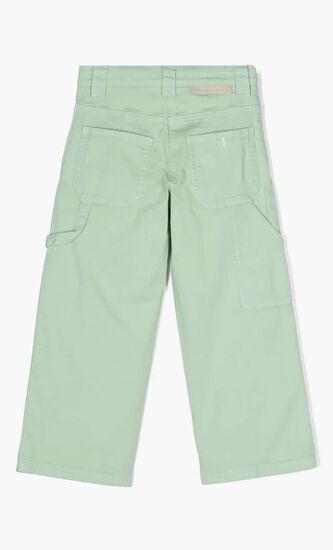 Straight Leg Cotton Trousers