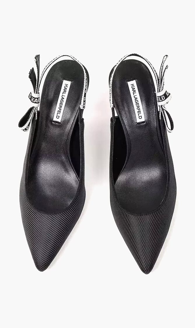 Sienna Ribbon Leather Slingbacks