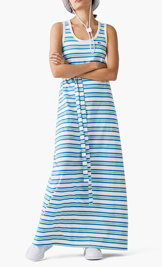Striped Cotton Tank Top Dress
