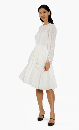 Diannah Lace Trim Dress