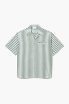 Relaxed Fit Striped Short Sleeved Shirt