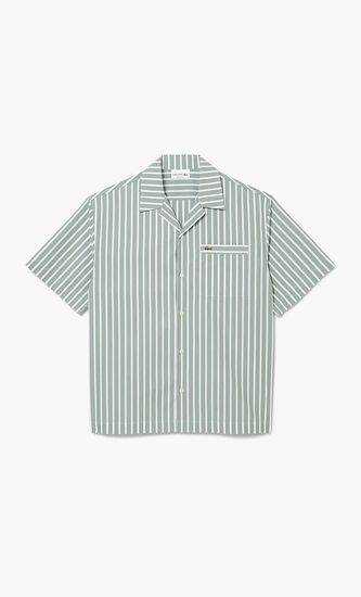 Relaxed Fit Striped Short Sleeved Shirt