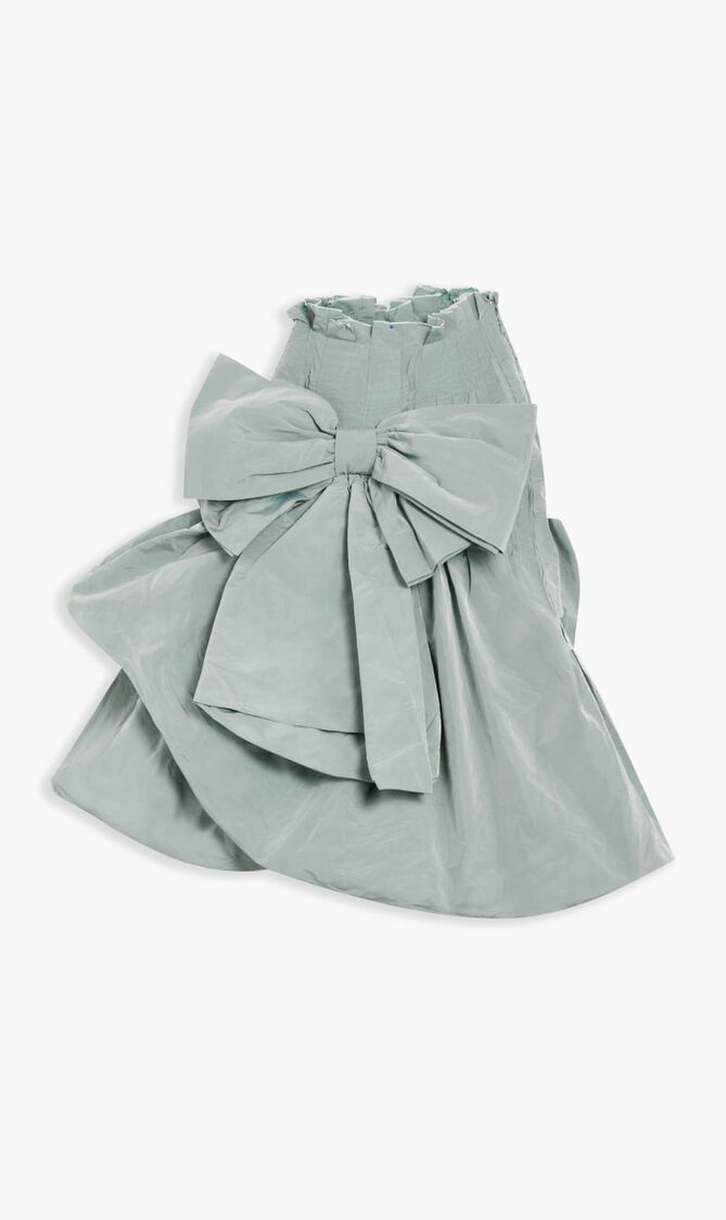 BLUE MIDI SKIRT