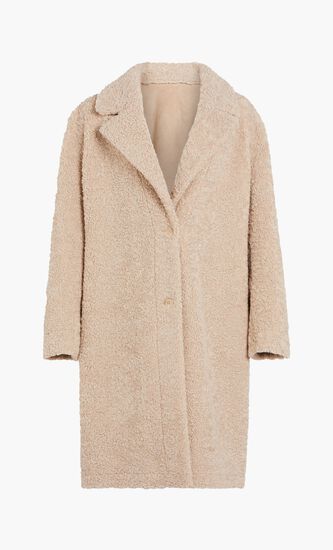 SOLENE REVERSIBLE CO - BONDED SUEDE AND CURLY FAUX FU