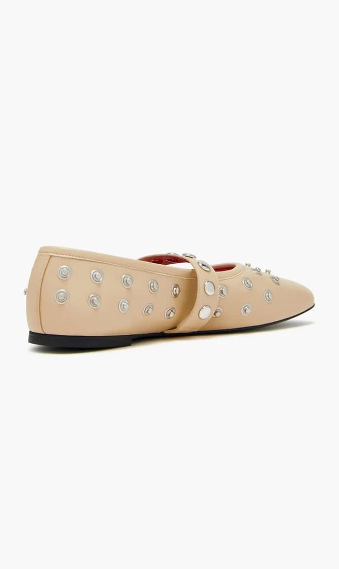 Ryder Popper-studded Ballet Flats