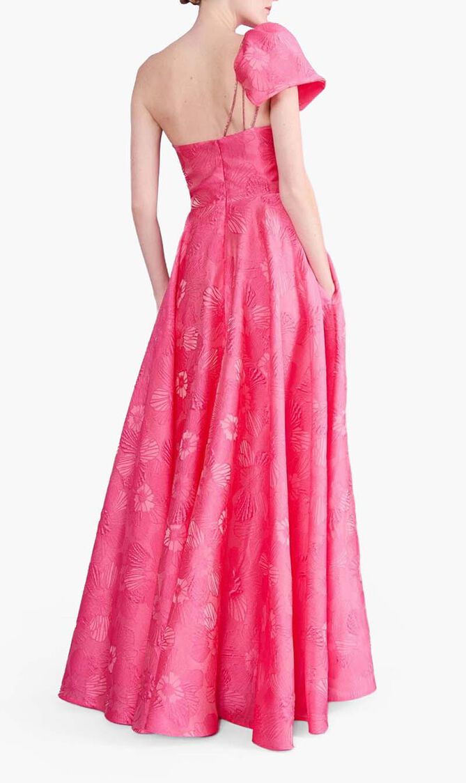 Anemone Jacquard Long Dress
