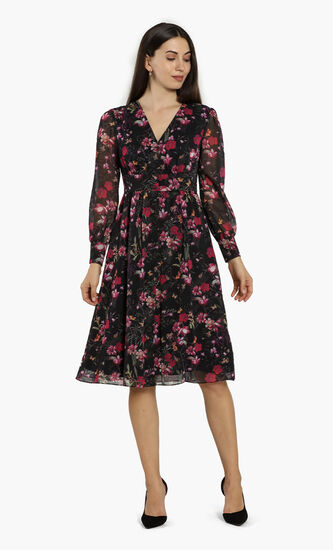 Adriela Fern Forest Midi Dress