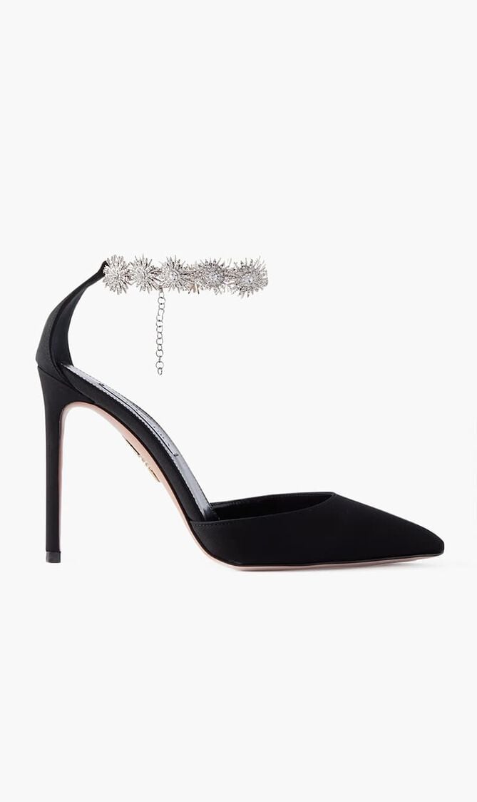 Comet Crystal Embellished Faille Sandals