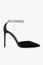 Comet Crystal Embellished Faille Sandals