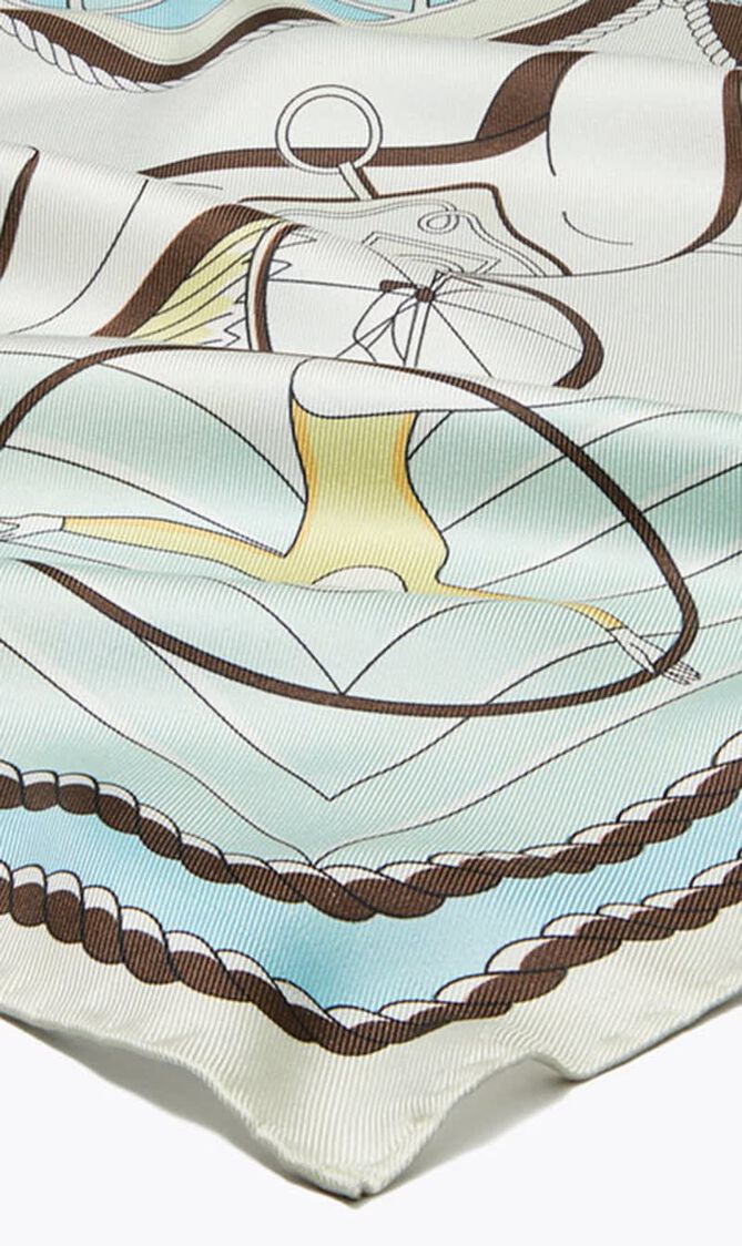 Double Sided Silk Square Scarf