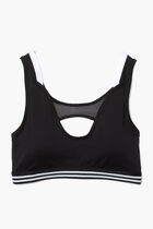 Contrast Accents And Cut outs Sports Bra