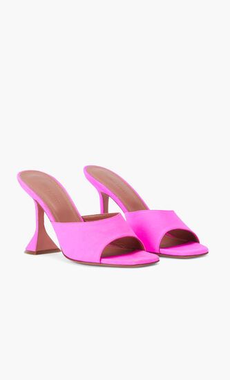 LUPITA SLIPPER SUEDE FLUO PINK 95 MM CL HEEL (AS SAMPLE)