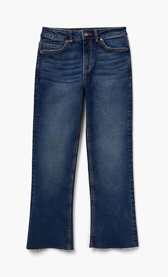 Cotton Cropped Jeans