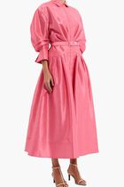 Maple Shirt Midi Dress