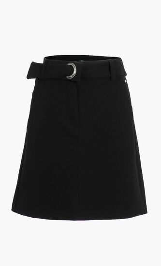 Rivet Belt Mini Skirt