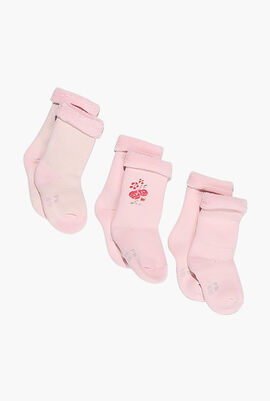 3-Pack Cotton Socks
