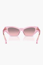 Transparent Rose  Sunglasses