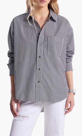 Oversized Striped Shirt