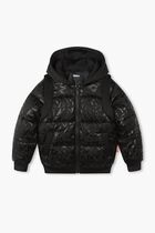 Monogram Print Puffer Jacket