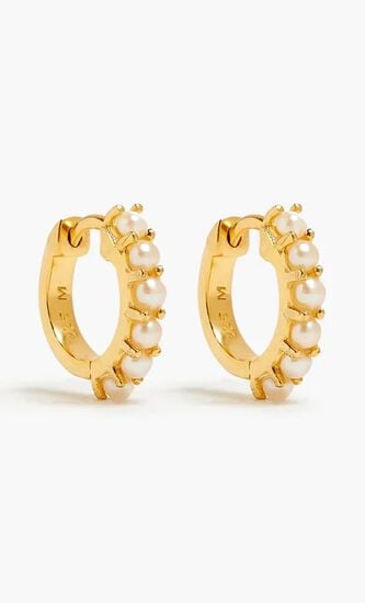 Hinged Gemstone Huggies