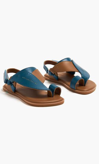 1445 H CLASSIC DESIGN TEAL COLOR SANDALS STRAP