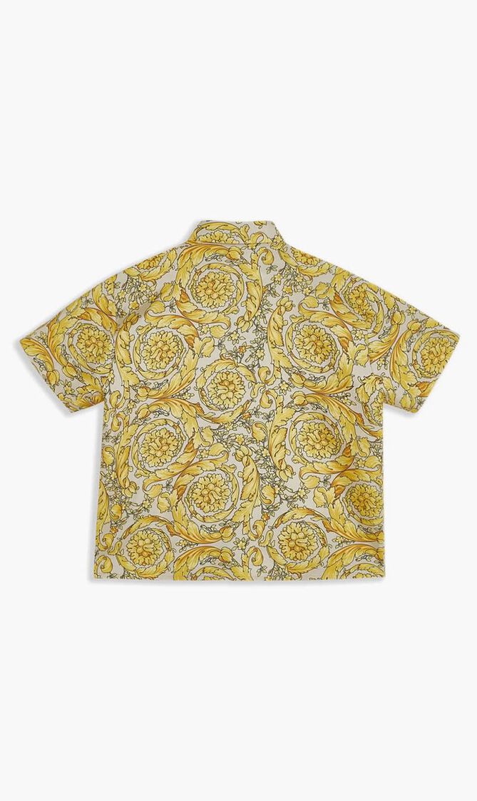 Barocco Print Silk Shirt