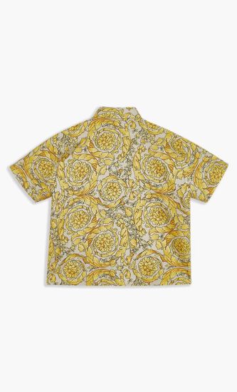 Barocco Print Silk Shirt