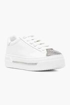 WHITE CALF SILVER SHADE STRASS