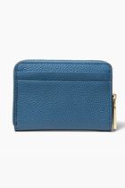 Jet Set Small Pebbled Leather Zip-Around Card Case