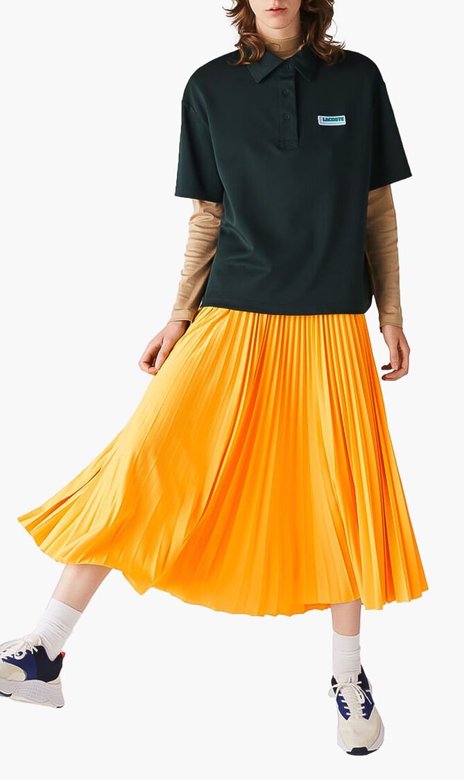 Elasticised Pleated Jersey Skirt