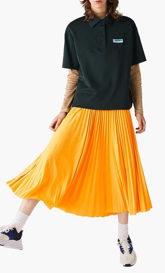 Elasticised Pleated Jersey Skirt