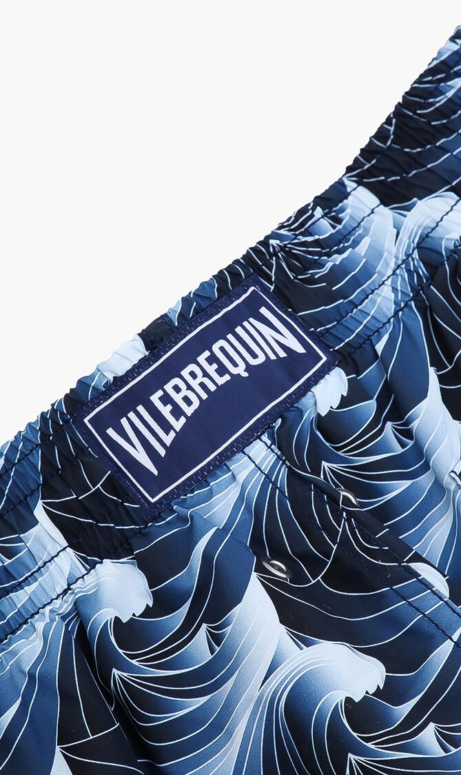 Bleu Marine Printed Shorts