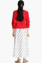 Variegated Poplin Skirt