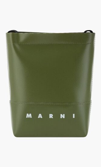 Coated Canvas Crossbody Bag