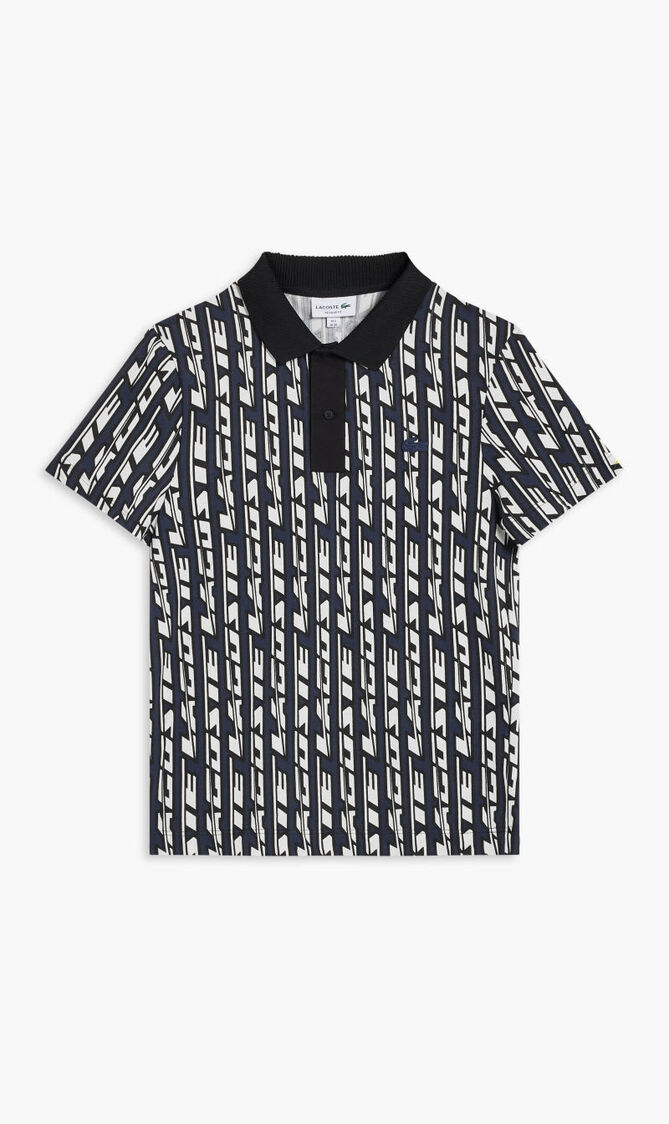 SHORT SLEEVED RIBBED COLLAR SHIRT