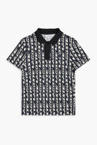 SHORT SLEEVED RIBBED COLLAR SHIRT