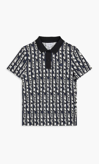 SHORT SLEEVED RIBBED COLLAR SHIRT