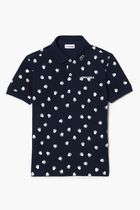 Printed Cotton Pique Polo Shirt