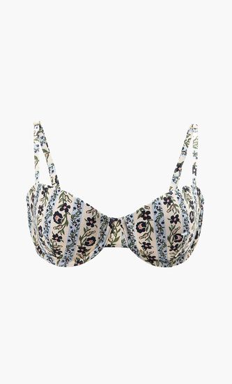 Printed Underwire Bikini Top