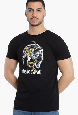 Leopard and Snake Print T-Shirt