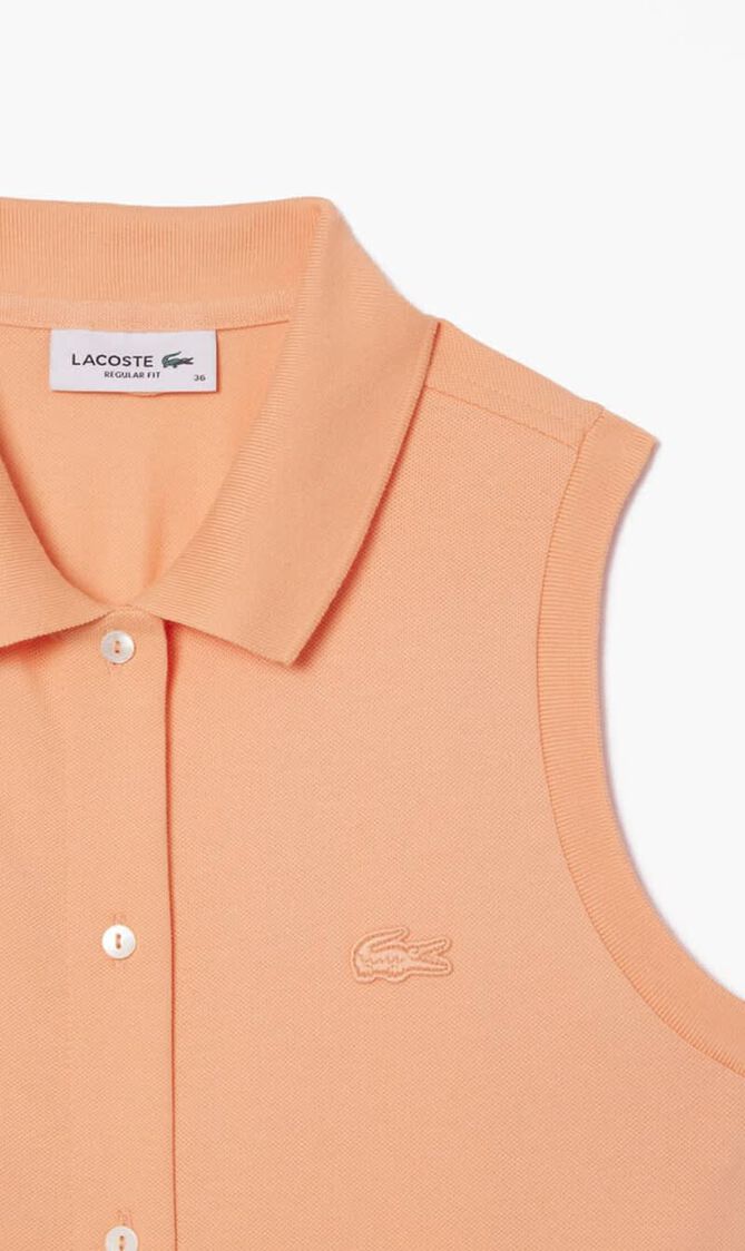 Long Stretch Mini Pique Polo Dress